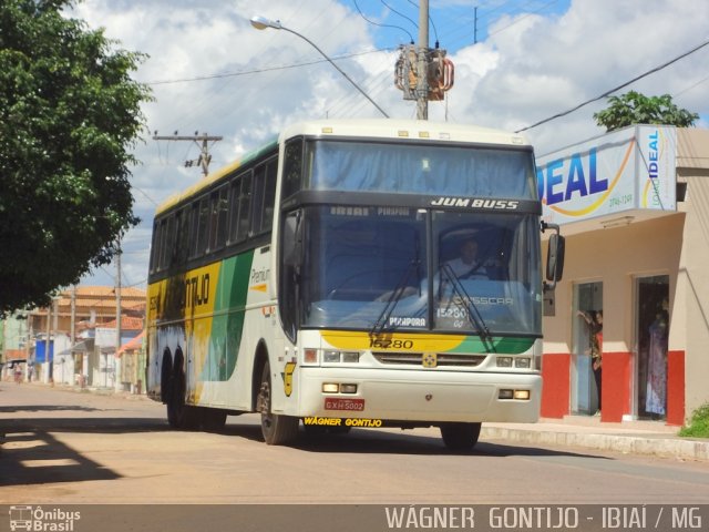 Empresa Gontijo de Transportes 15280 na cidade de Ibiaí, Minas Gerais, Brasil, por Wagner Gontijo Várzea da Palma-mg. ID da foto: 3371745.