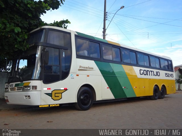 Empresa Gontijo de Transportes 15245 na cidade de Ibiaí, Minas Gerais, Brasil, por Wagner Gontijo Várzea da Palma-mg. Número da foto: #3370538.