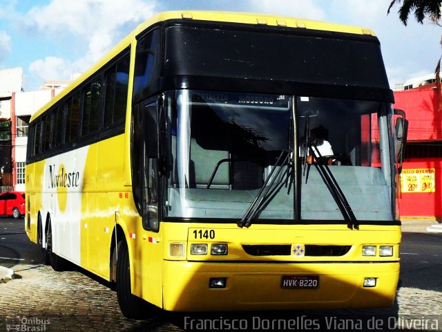 Viação Nordeste 1140 na cidade de Fortaleza, Ceará, Brasil, por Francisco Dornelles Viana de Oliveira. Número da foto: #3372951.