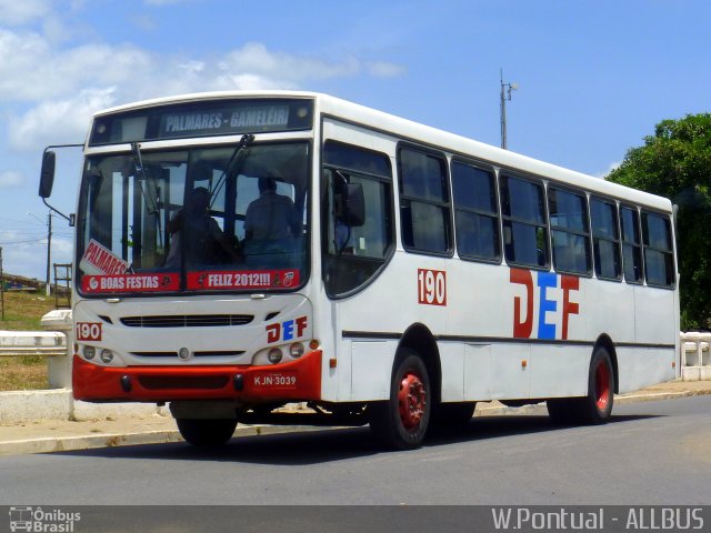 DEF Caruara Turismo > Nova DEF 190 na cidade de Palmares, Pernambuco, Brasil, por Willian Pontual. Número da foto: #3373247.