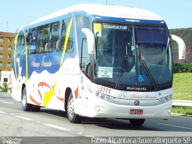 Advance Transatur 3111 na cidade de Aparecida, São Paulo, Brasil, por Fabio Alcantara. Número da foto: #3374662.