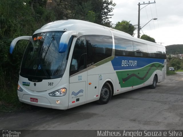 Bel-Tour Transportes e Turismo 387 na cidade de Valença, Rio de Janeiro, Brasil, por Matheus Ângelo Souza e Silva. Número da foto: #3373845.