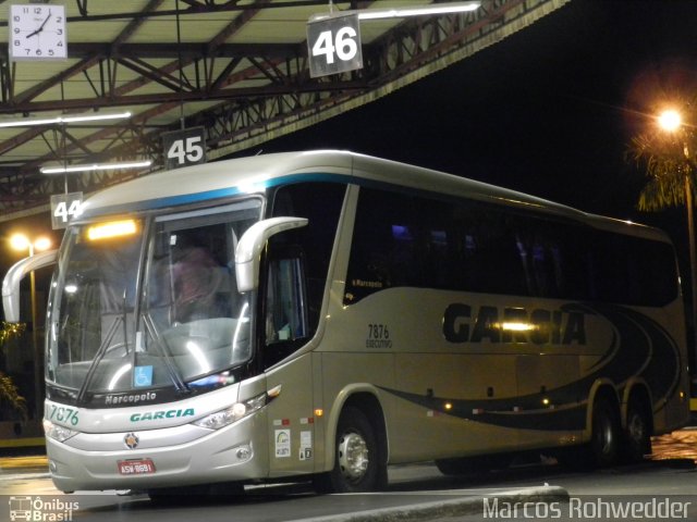 Viação Garcia 7876 na cidade de Londrina, Paraná, Brasil, por Marcos Rohwedder. Número da foto: #3374732.