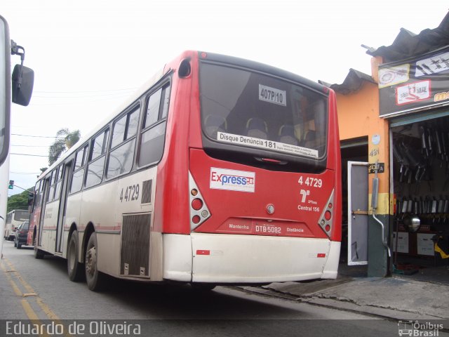 Express Transportes Urbanos Ltda 4 4729 na cidade de São Paulo, São Paulo, Brasil, por Eduardo de Oliveira. Número da foto: #3376174.