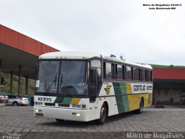 Empresa Gontijo de Transportes 10355 na cidade de João Monlevade, Minas Gerais, Brasil, por Mairo de Magalhães. ID da foto: 3375924.