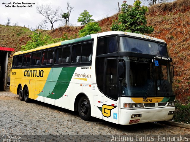 Empresa Gontijo de Transportes 15675 na cidade de João Monlevade, Minas Gerais, Brasil, por Antonio Carlos Fernandes. Número da foto: #3375611.