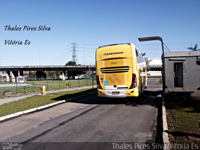Viação Itapemirim 60649 na cidade de Vitória, Espírito Santo, Brasil, por Thales Pires Silva. Número da foto: #3378937.