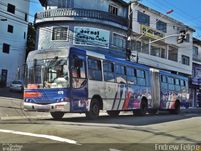 EAOSA - Empresa Auto Ônibus Santo André 870 na cidade de Mauá, São Paulo, Brasil, por Endrew Felipe. ID da foto: 3377308.