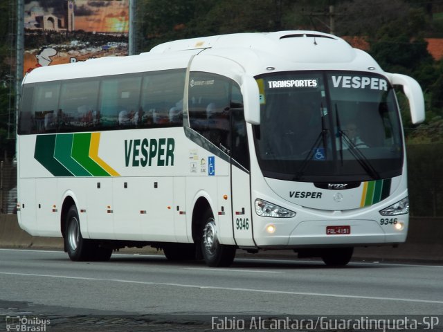 Vesper Transportes 9346 na cidade de Aparecida, São Paulo, Brasil, por Fabio Alcantara. Número da foto: #3378478.