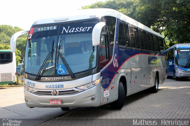 Viação Nasser 207115 na cidade de São Paulo, São Paulo, Brasil, por Matheus Henrique. Número da foto: #3377781.