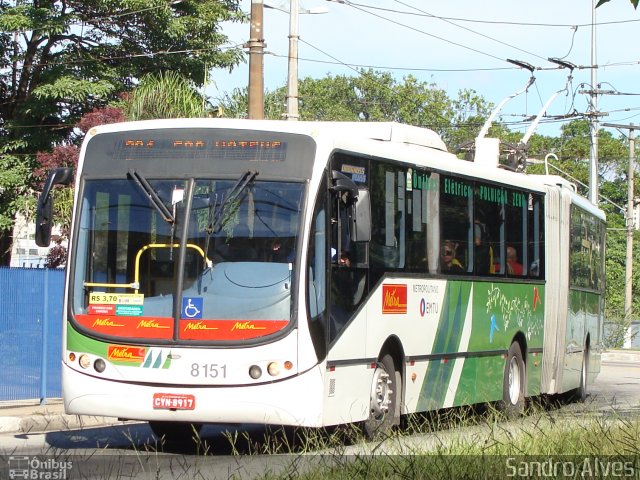 Metra - Sistema Metropolitano de Transporte 8151 na cidade de Santo André, São Paulo, Brasil, por Sandro Alves. ID da foto: 3377961.