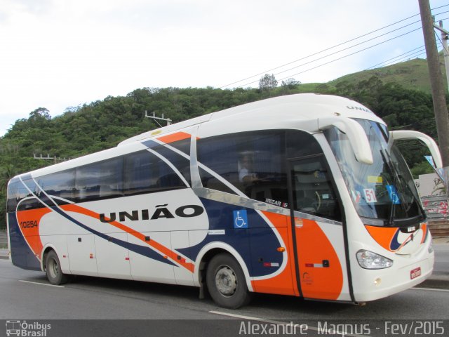 Expresso União 10254 na cidade de Rio de Janeiro, Rio de Janeiro, Brasil, por Alexandre  Magnus. Número da foto: #3378177.