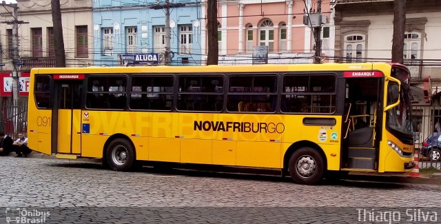 FAOL - Friburgo Auto Ônibus 091 na cidade de Nova Friburgo, Rio de Janeiro, Brasil, por Thiago Silva. Número da foto: #3379901.
