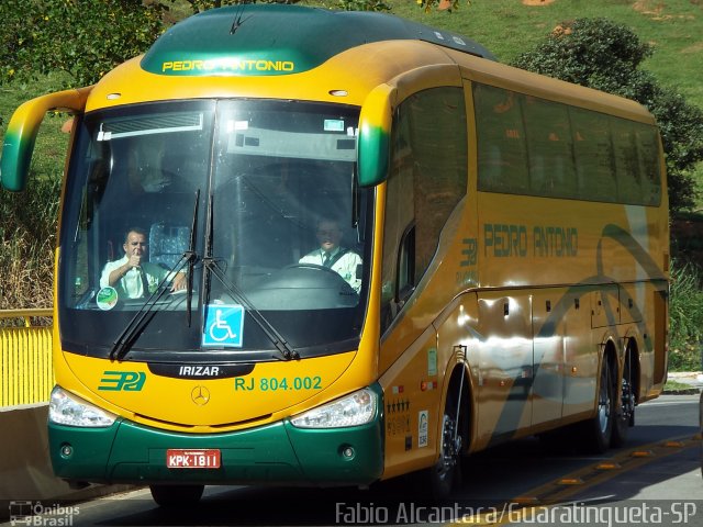 Empresa de Ônibus e Turismo Pedro Antônio RJ 804.002 na cidade de Aparecida, São Paulo, Brasil, por Fabio Alcantara. Número da foto: #3381200.