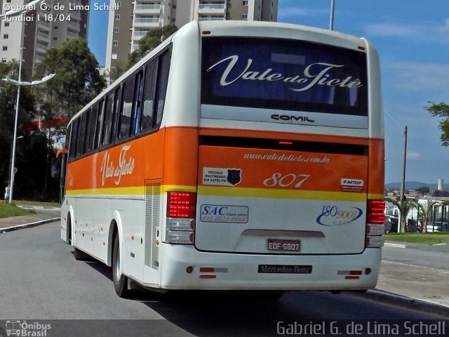Viação Vale do Tietê 807 na cidade de Jundiaí, São Paulo, Brasil, por Gabriel Giacomin de Lima. Número da foto: #3380010.