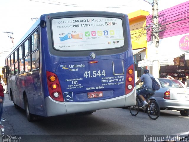 Radial Transporte Coletivo 41.544 na cidade de São Paulo, São Paulo, Brasil, por Kaique Martins. ID da foto: 3379949.