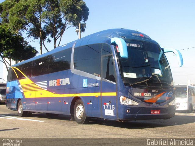 Breda Transportes e Serviços 1715 na cidade de São Paulo, São Paulo, Brasil, por Gabriel Almeida. Número da foto: #3379383.