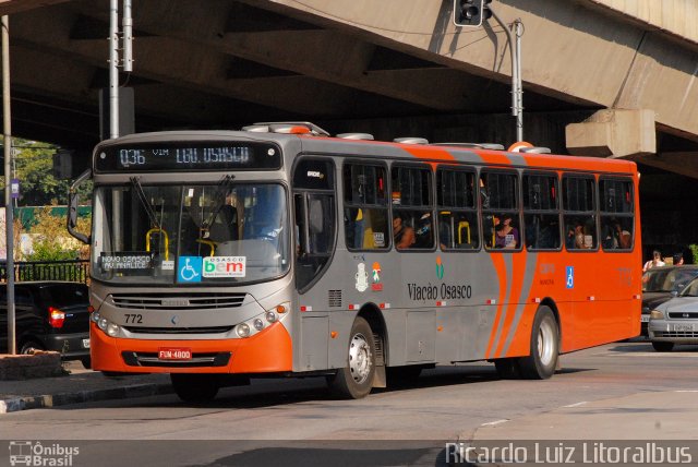 Viação Osasco 772 na cidade de Osasco, São Paulo, Brasil, por Ricardo Luiz. Número da foto: #3380931.