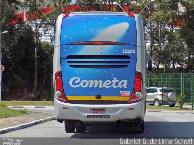 Viação Cometa 12206 na cidade de Jundiaí, São Paulo, Brasil, por Gabriel Giacomin de Lima. ID da foto: 3380018.