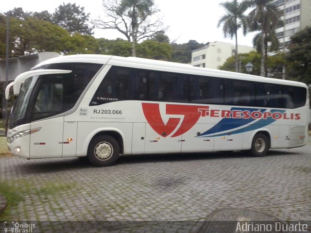 Viação Teresópolis RJ 203.066 na cidade de Petrópolis, Rio de Janeiro, Brasil, por Adriano Duarte. Número da foto: #3379785.