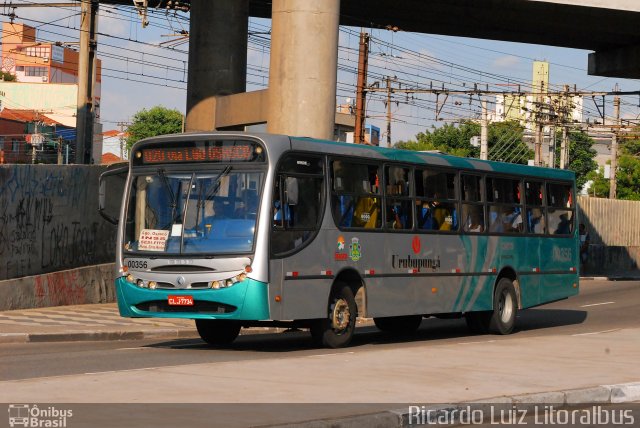 Auto Viação Urubupungá 00356 na cidade de Osasco, São Paulo, Brasil, por Ricardo Luiz. ID da foto: 3380711.