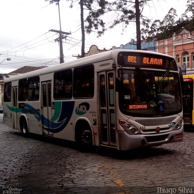 FAOL - Friburgo Auto Ônibus 443 na cidade de Nova Friburgo, Rio de Janeiro, Brasil, por Thiago Silva. Número da foto: #3379896.