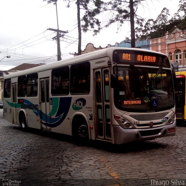 FAOL - Friburgo Auto Ônibus 443 na cidade de Nova Friburgo, Rio de Janeiro, Brasil, por Thiago Silva. ID da foto: 3379896.