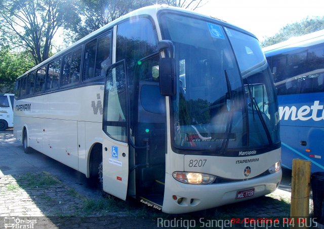 Viação Itapemirim 8207 na cidade de São Paulo, São Paulo, Brasil, por Rodrigo S. G Busólogo do Brasil. ID da foto: 3380910.