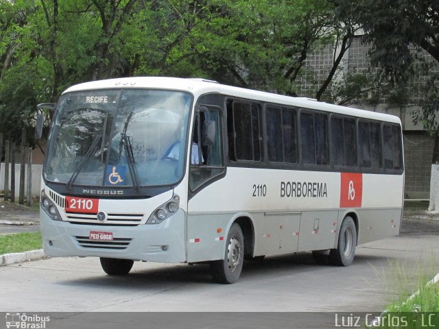 Borborema Imperial Transportes 2110 na cidade de Recife, Pernambuco, Brasil, por Luiz Carlos de Santana. ID da foto: 3383324.