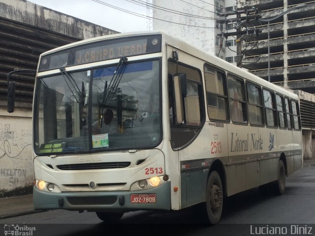 Viação Litoral Norte 2513 na cidade de Salvador, Bahia, Brasil, por Luciano Diniz. Número da foto: #3382721.