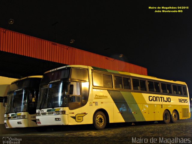 Empresa Gontijo de Transportes 11295 na cidade de João Monlevade, Minas Gerais, Brasil, por Mairo de Magalhães. ID da foto: 3383459.