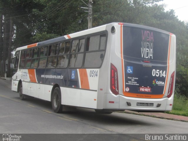 Viação Raposo Tavares Cotia 0514 na cidade de Cotia, São Paulo, Brasil, por Bruno Santino. Número da foto: #3382648.