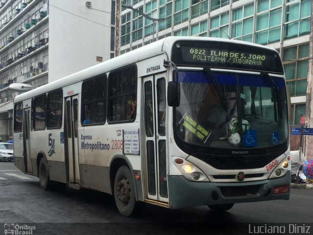 Expresso Metropolitano Transportes 2808 na cidade de Salvador, Bahia, Brasil, por Luciano Diniz. Número da foto: #3382702.