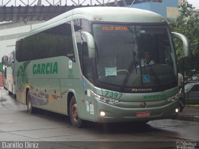 Viação Garcia 7397 na cidade de São Paulo, São Paulo, Brasil, por Douglas Jesus. Número da foto: #3384314.