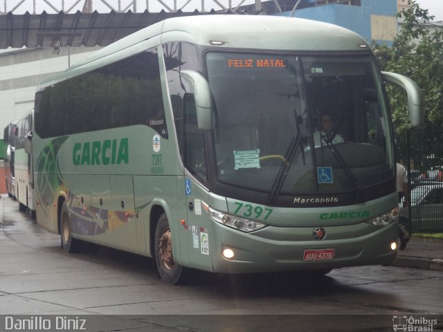 Viação Garcia 7397 na cidade de São Paulo, São Paulo, Brasil, por Douglas Jesus. ID da foto: 3384314.