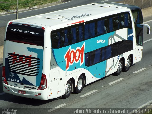 Auto Viação 1001 RJ 108.838 na cidade de Aparecida, São Paulo, Brasil, por Fabio Alcantara. Número da foto: #3384286.