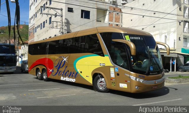 Poloni Turismo 3270 na cidade de Aparecida, São Paulo, Brasil, por Agnaldo Penides. ID da foto: 3383594.