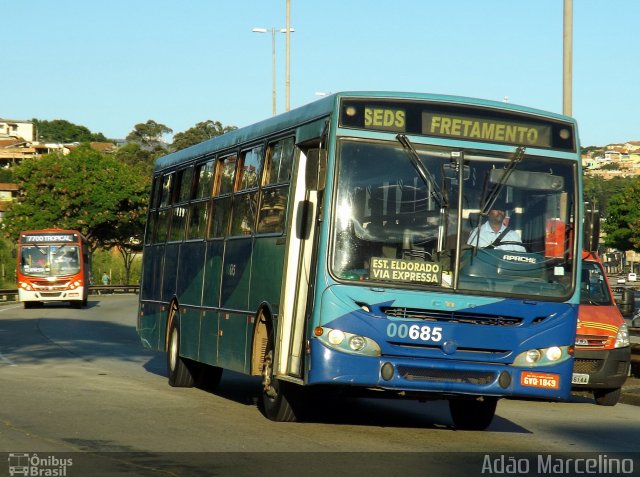 Seletrans 00685 na cidade de Belo Horizonte, Minas Gerais, Brasil, por Adão Raimundo Marcelino. ID da foto: 3386242.