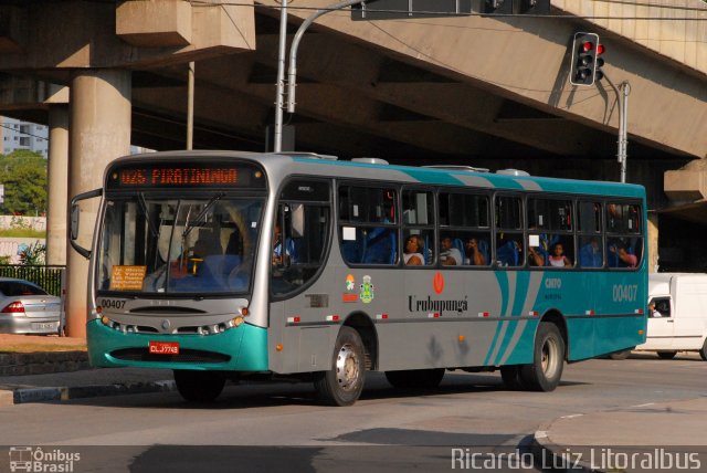 Auto Viação Urubupungá 00407 na cidade de Osasco, São Paulo, Brasil, por Ricardo Luiz. Número da foto: #3384509.