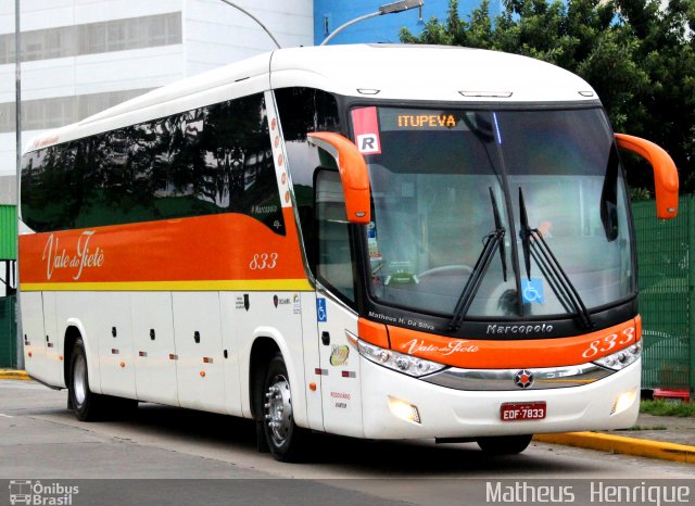 Viação Vale do Tietê 833 na cidade de São Paulo, São Paulo, Brasil, por Matheus Henrique. Número da foto: #3385462.