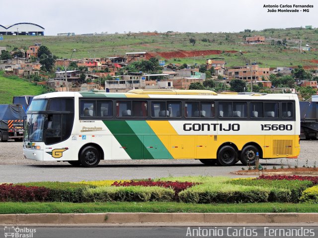 Empresa Gontijo de Transportes 15680 na cidade de João Monlevade, Minas Gerais, Brasil, por Antonio Carlos Fernandes. ID da foto: 3384699.