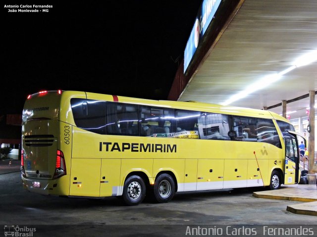 Viação Itapemirim 60503 na cidade de João Monlevade, Minas Gerais, Brasil, por Antonio Carlos Fernandes. ID da foto: 3384698.