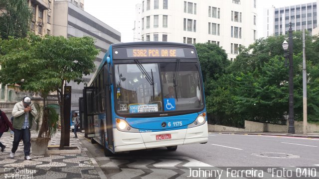 Viação Cidade Dutra 6 1175 na cidade de São Paulo, São Paulo, Brasil, por Johnny Ferreira. ID da foto: 3386097.