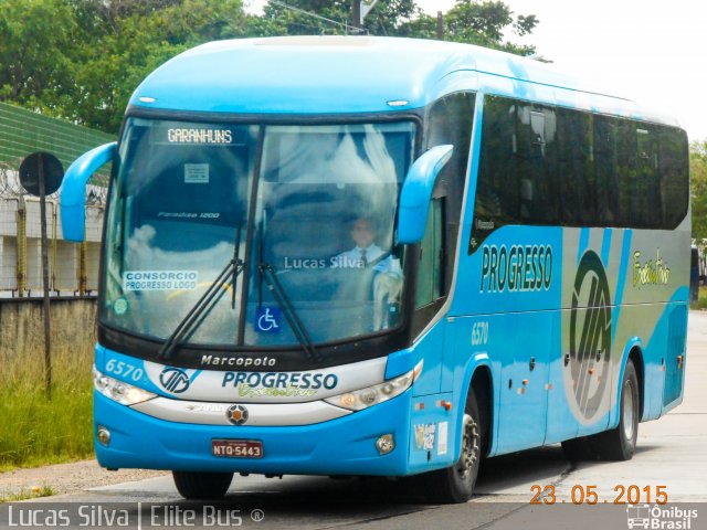 Auto Viação Progresso 6570 na cidade de Recife, Pernambuco, Brasil, por Lucas Silva. Número da foto: #3386177.