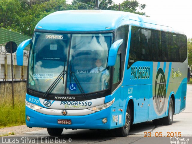 Auto Viação Progresso 6570 na cidade de Recife, Pernambuco, Brasil, por Lucas Silva. ID da foto: 3386177.