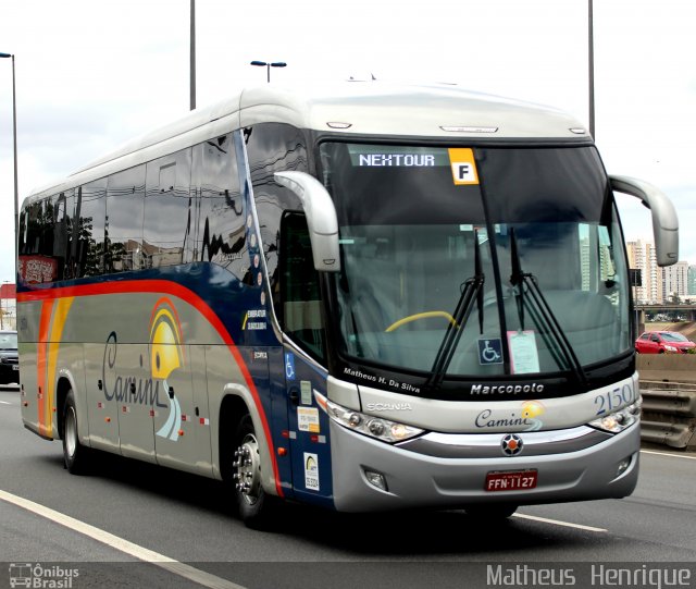 Camini Transporte Turismo 2150 na cidade de São Paulo, São Paulo, Brasil, por Matheus Henrique. Número da foto: #3388103.