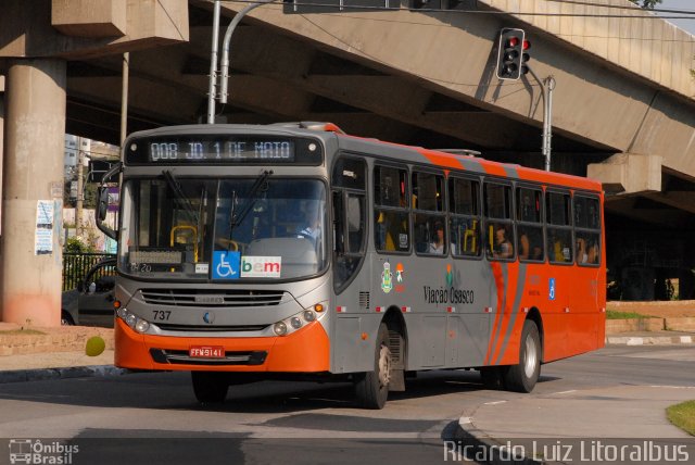 Viação Osasco 737 na cidade de Osasco, São Paulo, Brasil, por Ricardo Luiz. Número da foto: #3387018.