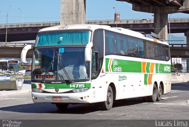 Cia. São Geraldo de Viação 14715 na cidade de Rio de Janeiro, Rio de Janeiro, Brasil, por Lucas Lima. Número da foto: #3388033.