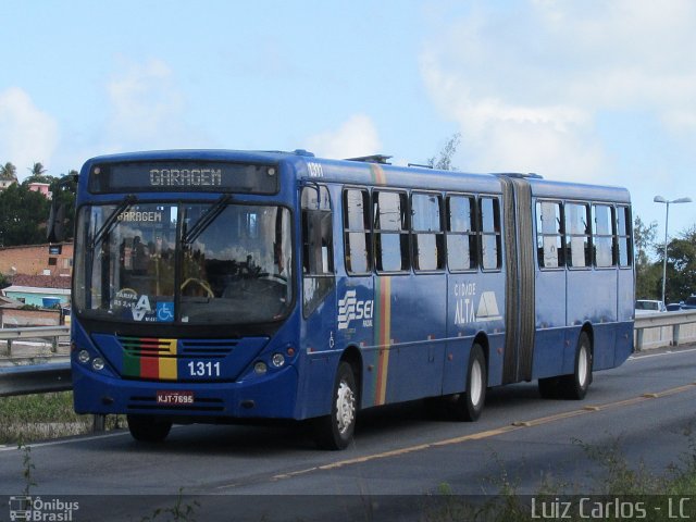 Cidade Alta Transportes 1.311 na cidade de Olinda, Pernambuco, Brasil, por Luiz Carlos de Santana. ID da foto: 3387850.