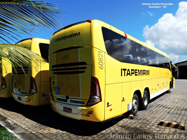 Viação Itapemirim 60821 na cidade de Guarapari, Espírito Santo, Brasil, por Antonio Carlos Fernandes. Número da foto: #3387310.